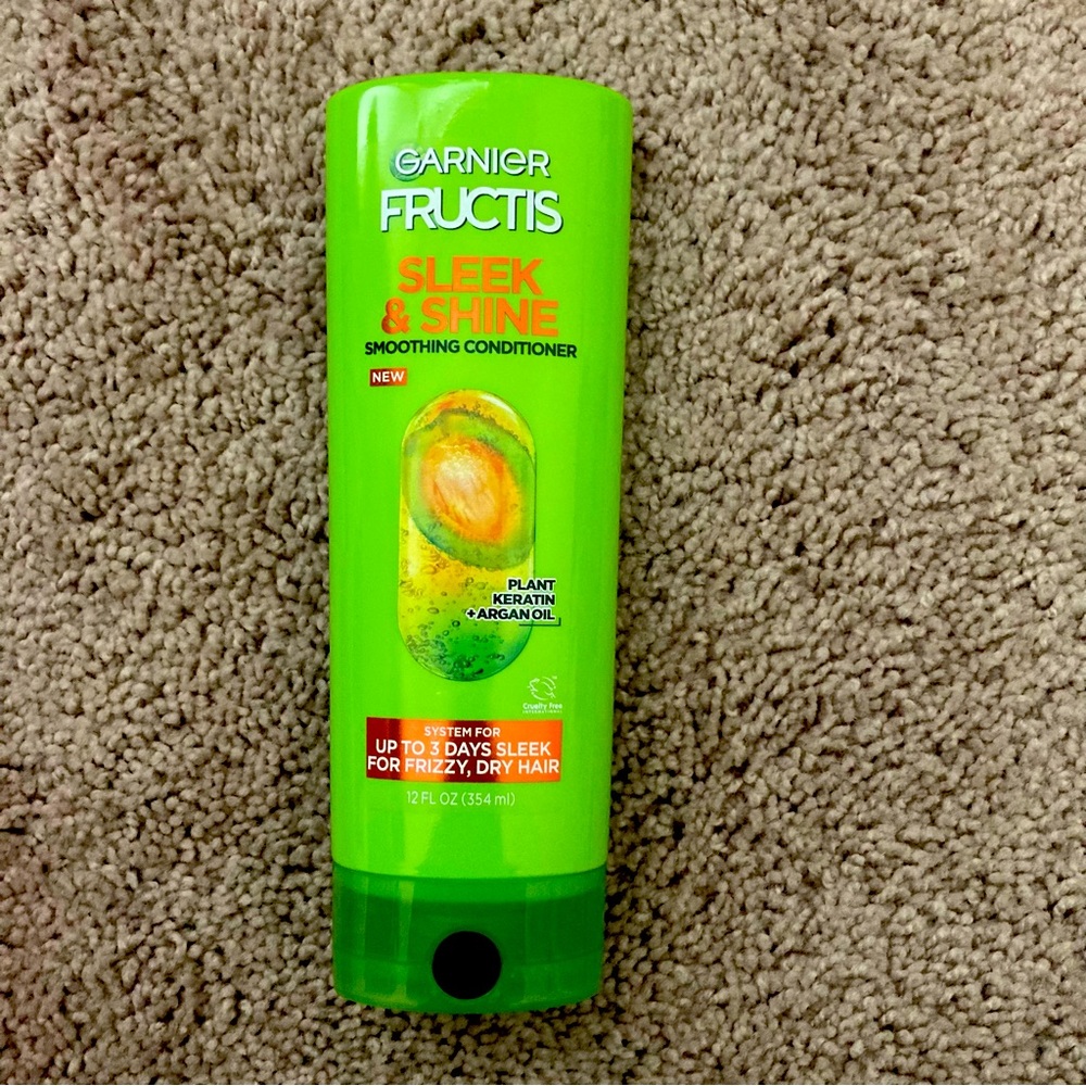 Garnier Fructis Sleek & Shine Fortifying Conditioner For Frizzy Dry Hair 12 Oz